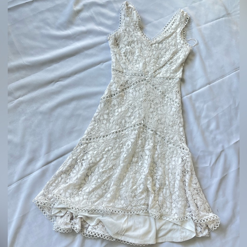 Taylor white dress, size 2